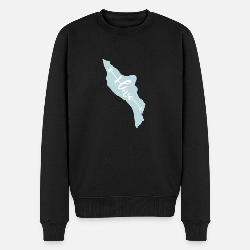 Il d'Oléron I love - Pull Premium bio Homme - noir