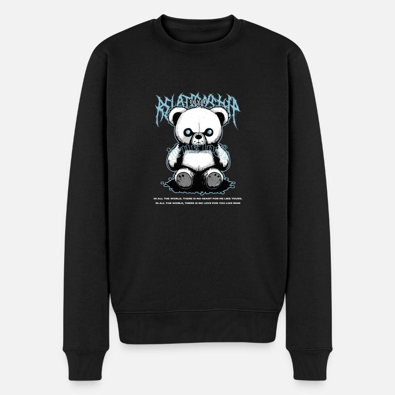 Toxic True Love a - Männer Premium Bio Pullover - Schwarz