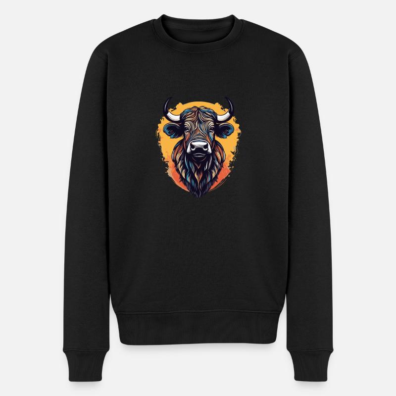 Buffle du Cap - Pull Premium bio Homme - noir