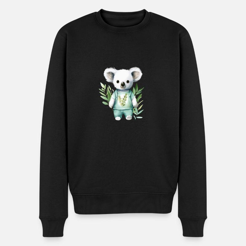 Eucalyptus Dreamer : T-shirt Koala - Pull Premium bio Homme - noir