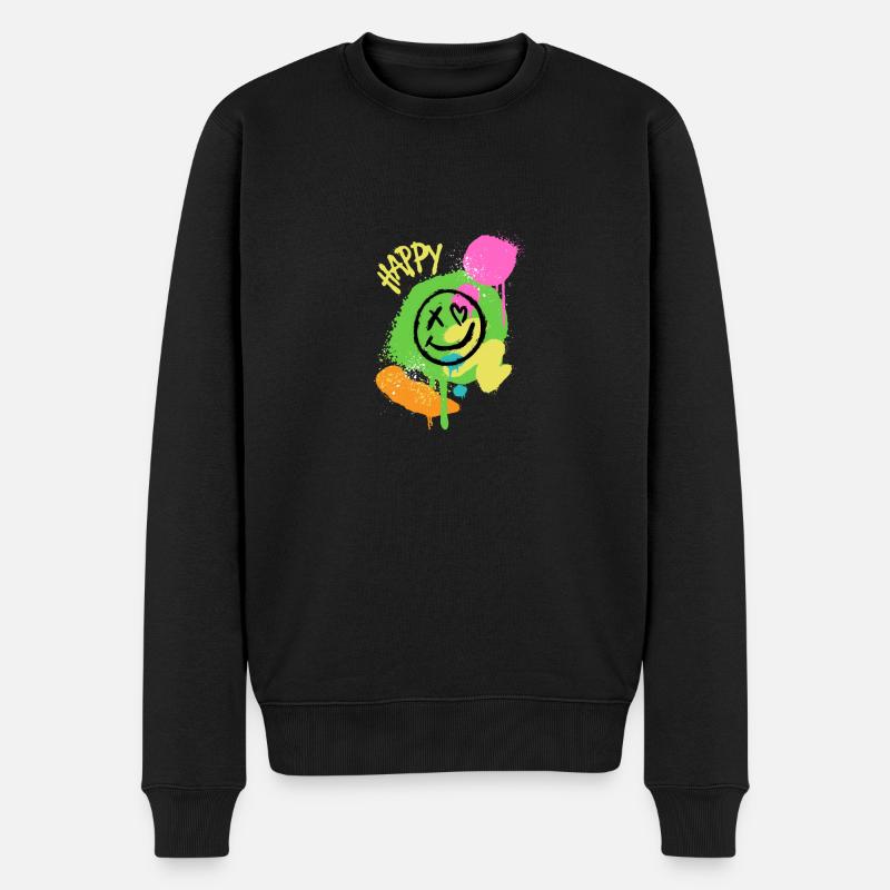 Dead Inside - Graffiti - Männer Premium Bio Pullover - Schwarz