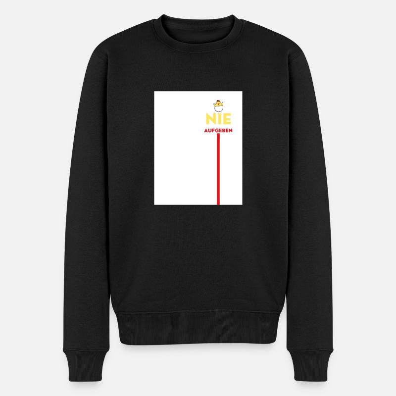 N’abandonnez jamais - Pull Premium bio Homme - noir