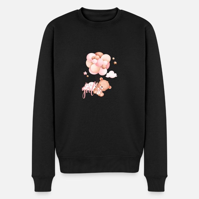 C’est une fille - Pull Premium bio Homme - noir