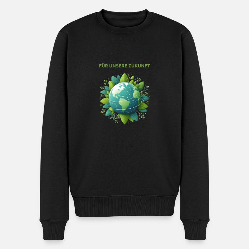 Protection du climat Terre - Pull Premium bio Homme - noir