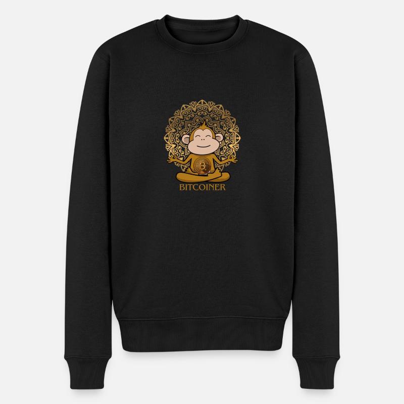 Bitcoiner - Männer Premium Bio Pullover - Schwarz