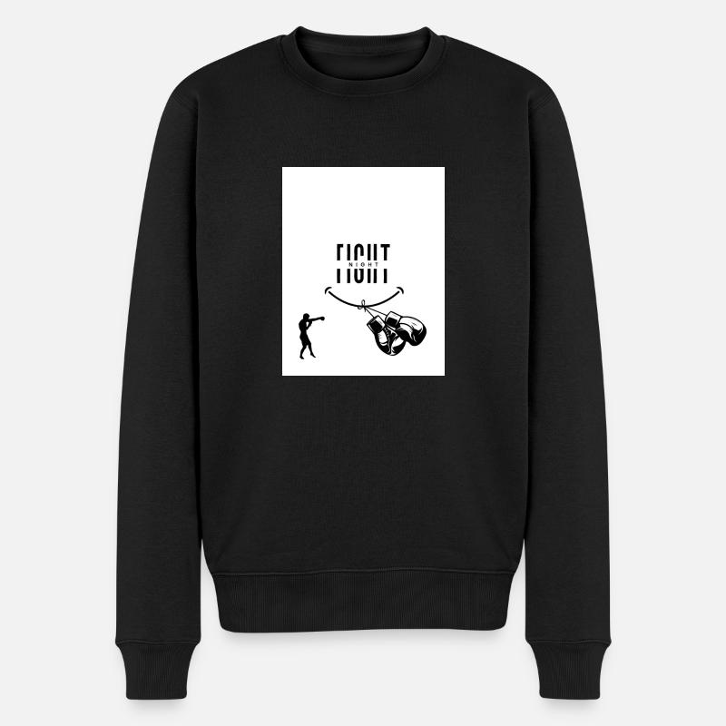BOXE PAR THEFIGHT - Pull Premium bio Homme - noir