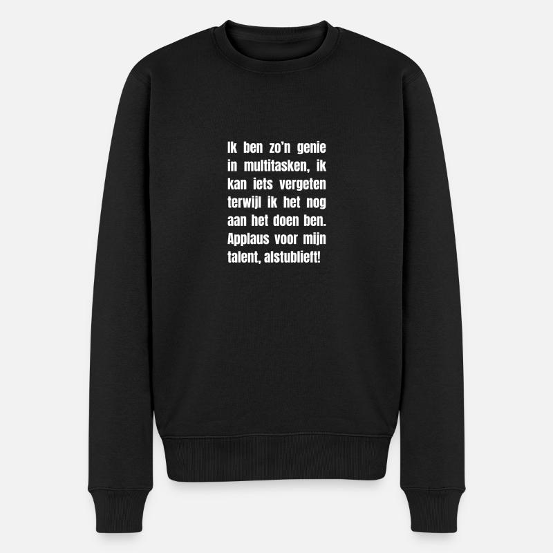 Dialecte anversois, T-shirt Texte gantois. - Pull Premium bio Homme - noir