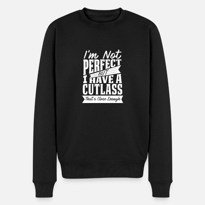 PARFAIT AVEC UNE VOITURE CUTLASS - Pull Premium bio Homme - noir