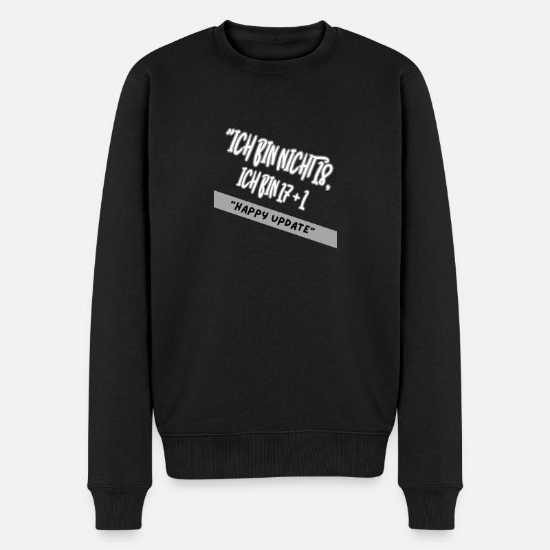 « J’ai 17+1 ans » et non 18 ans - Pull Premium bio Homme - noir