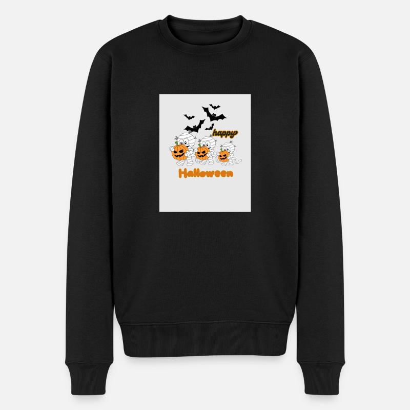 Halloween 🎃 - Männer Premium Bio Pullover - Schwarz