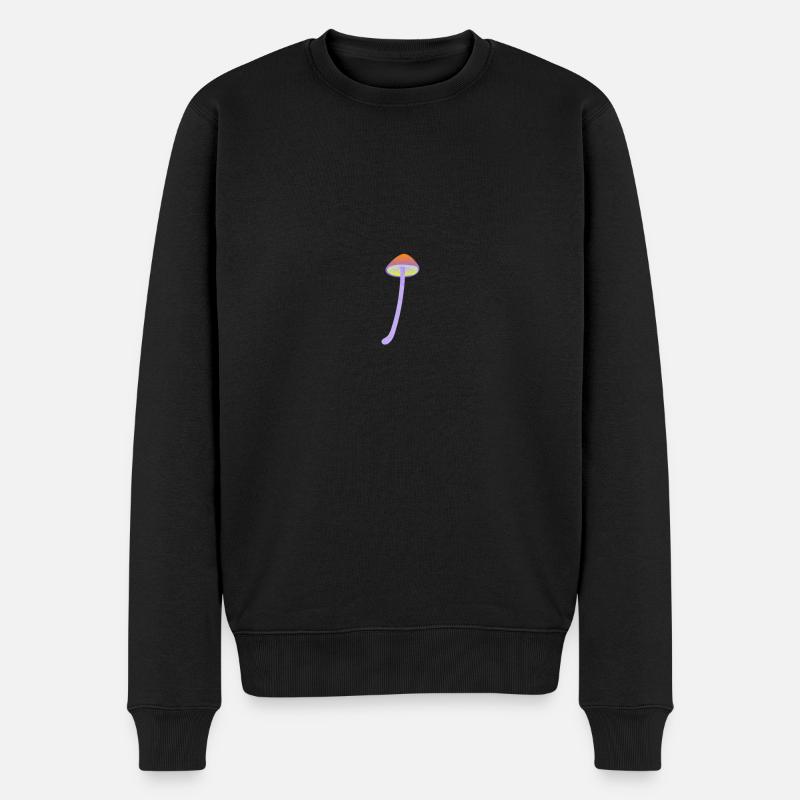 Magic mushroom - Männer Premium Bio Pullover - Schwarz