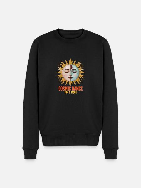 Cosmic Dance Spirituality Gift - Men's Premium Organic Jumper - black