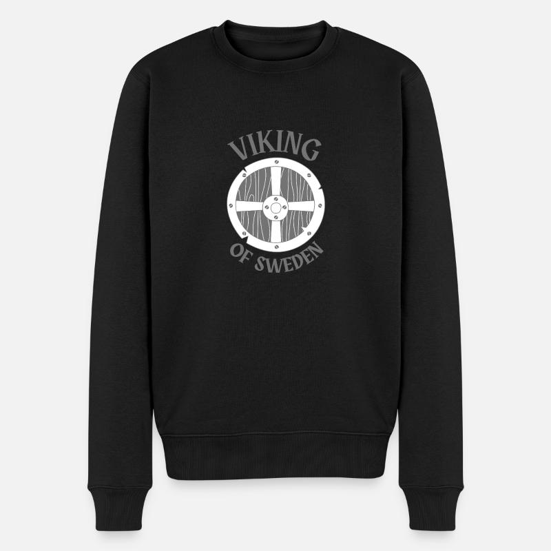 Viking of Sweden - Männer Premium Bio Pullover - Schwarz