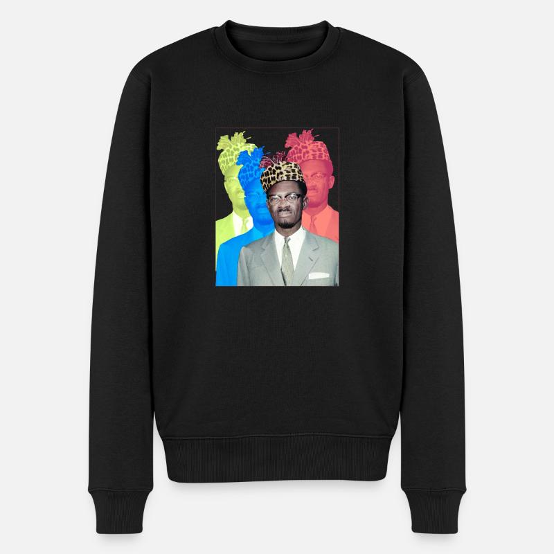 Patrice Lumumba - Pull Premium bio Homme - noir