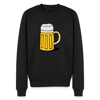 bier - Men's Premium Organic Jumper - black - Front - Nico (187cm)