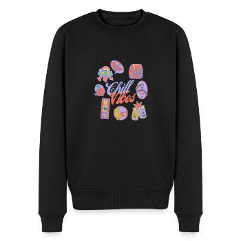 Chill - Pull Premium bio Homme - noir - Devant - Nico (187cm)