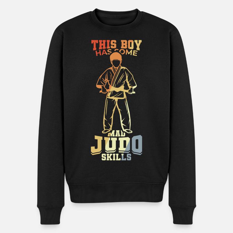 Judo Kind - Männer Premium Bio Pullover - Schwarz