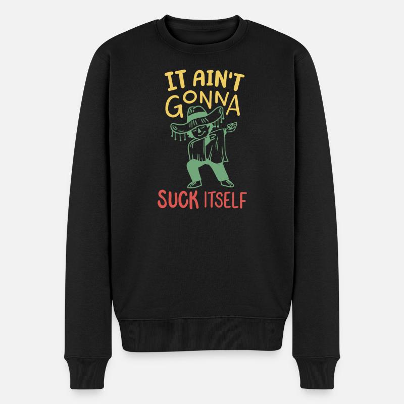Cinco de Mayo Dabbing Mexikaner - Männer Premium Bio Pullover - Schwarz