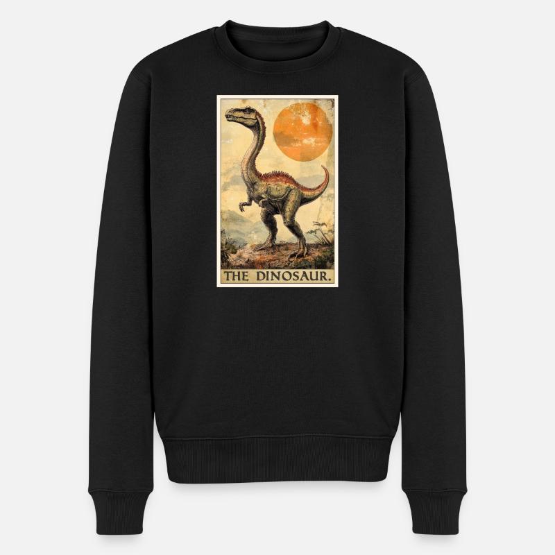 Dino Dinosaur Dinosaur - Men's Premium Organic Jumper - black
