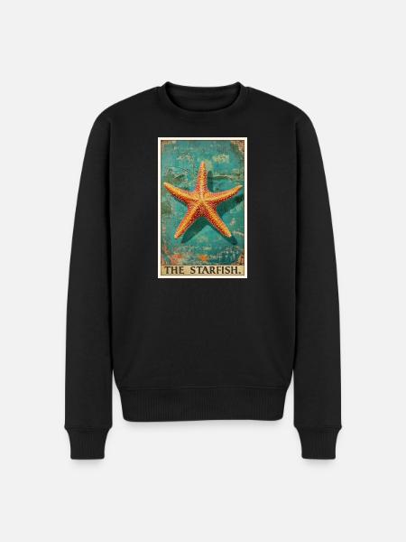 Seesterne Seestern - Männer Premium Bio Pullover - Schwarz