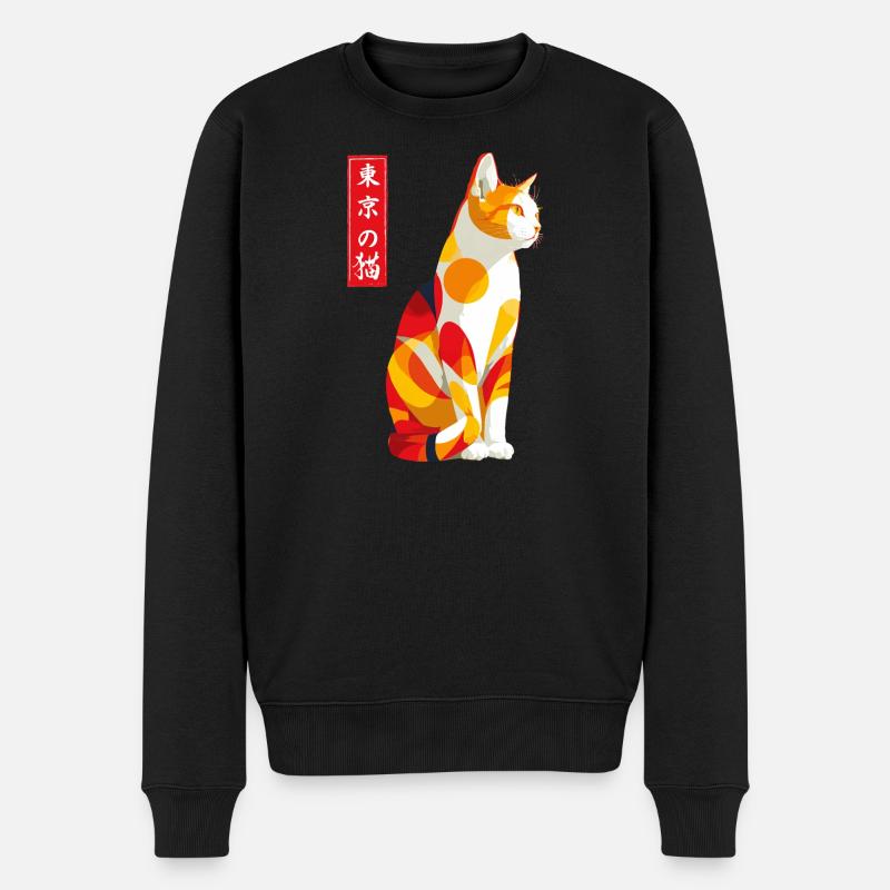 Chat de Tokyo - Pull Premium bio Homme - noir