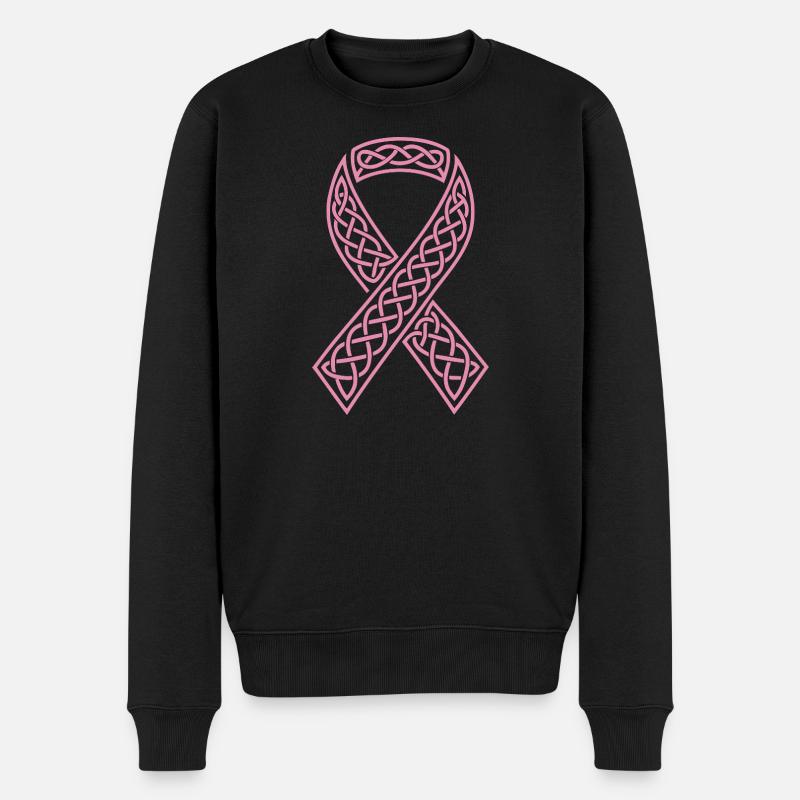 Ruban Celtique Rose à Nœud - Pull Premium bio Homme - noir