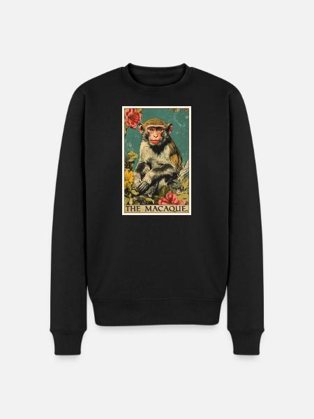 Macaque Macaque - Men's Premium Organic Jumper - black