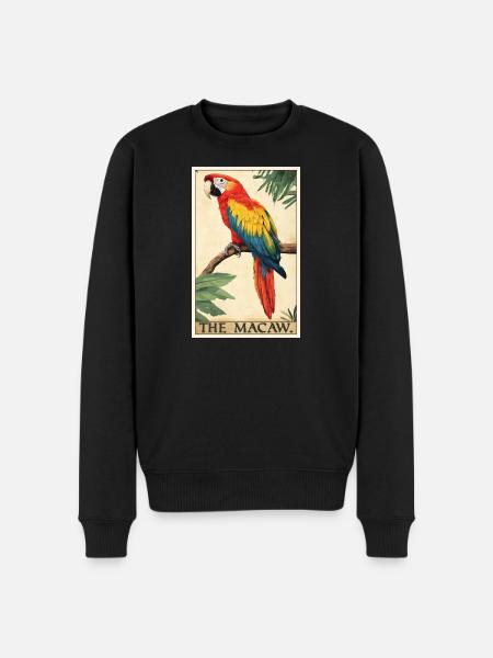 Macaw's Era - Men's Premium Organic Jumper - black