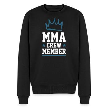 Mma Crew - Männer Premium Bio Pullover - Schwarz - Vorne - Nico (187cm)