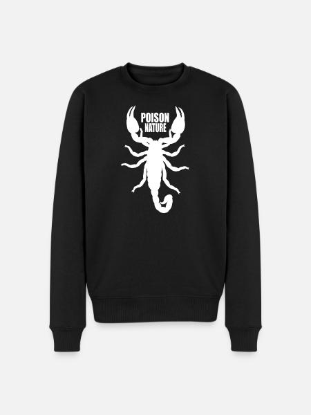 Poison Nature: Scorpion - Men's Premium Organic Jumper - black