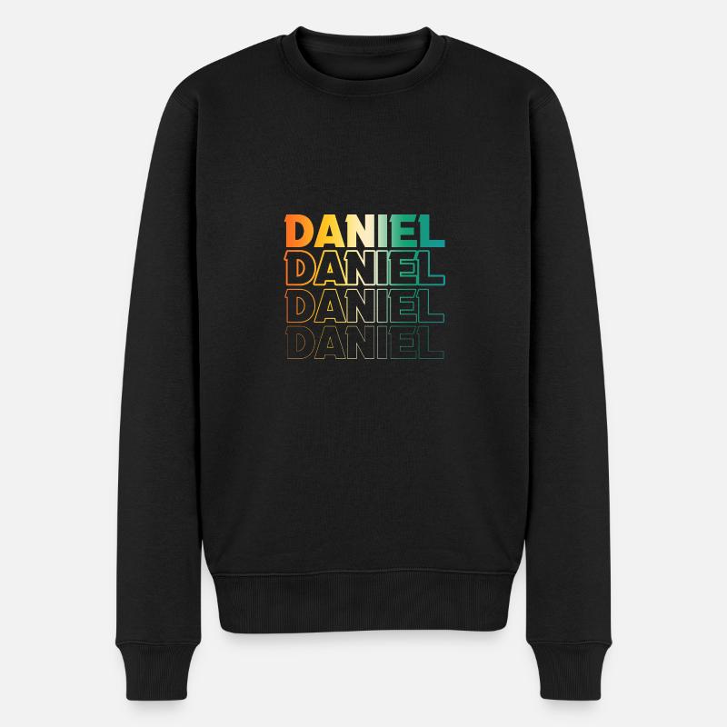 Daniel - Männer Premium Bio Pullover - Schwarz