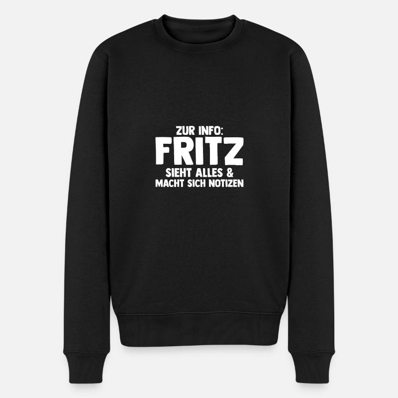 Fritz - Pull Premium bio Homme - noir