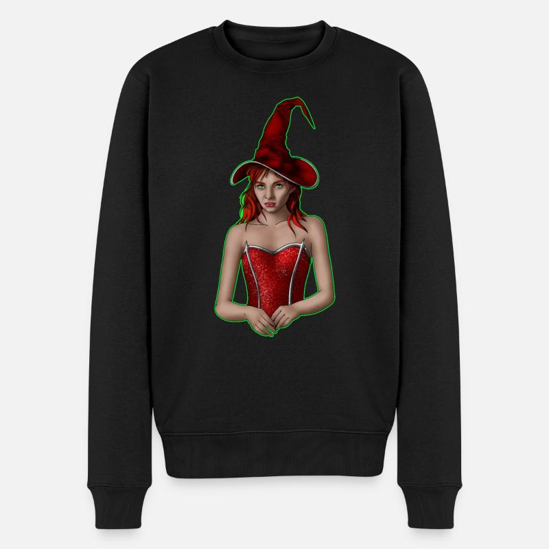 La sorcière - Pull Premium bio Homme - noir