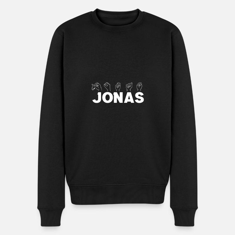 Langue des signes Jonas - Pull Premium bio Homme - noir