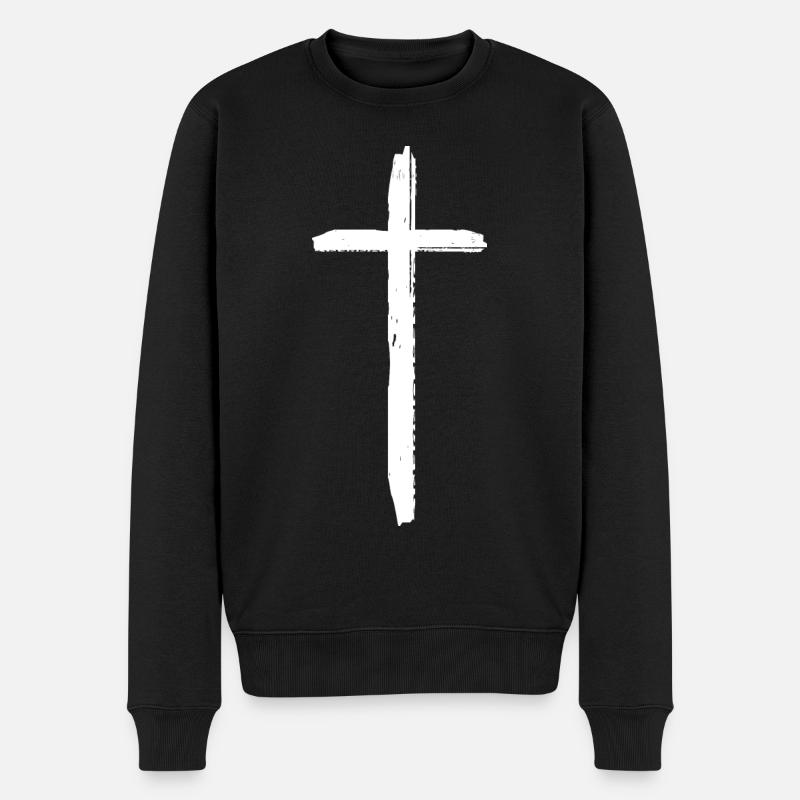 Croix - Pull Premium bio Homme - noir
