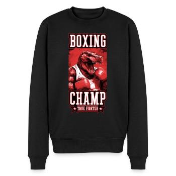 Alligator Boxer Kämpfer Beast Boxing Champ - Männer Premium Bio Pullover - Schwarz - Vorne - Nico (187cm)