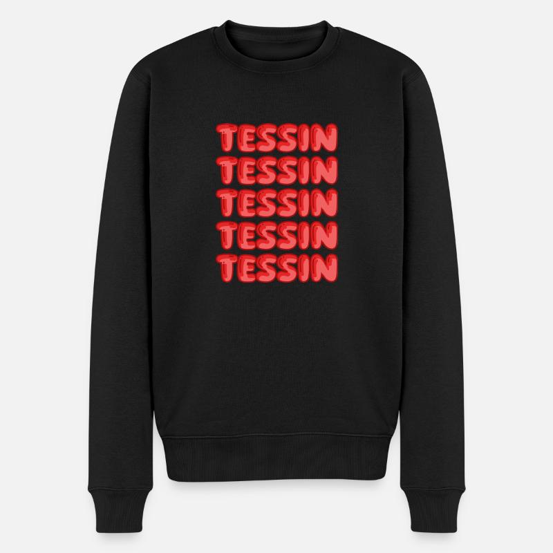 Reise Tessin - Männer Premium Bio Pullover - Schwarz