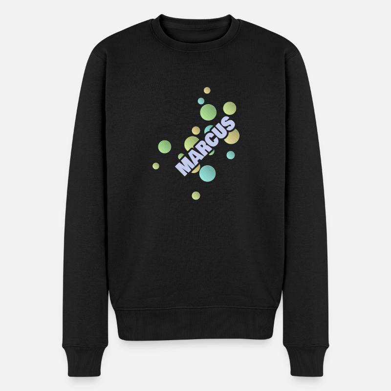 Marcus als Fachhochschule - Männer Premium Bio Pullover - Schwarz