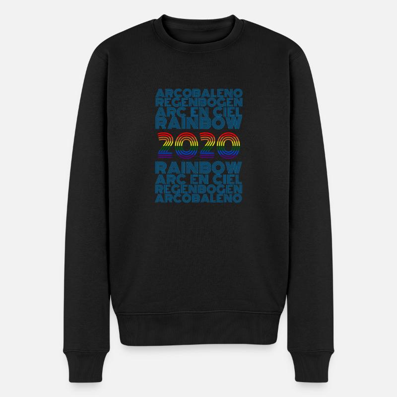 Rainbow 2020 - Männer Premium Bio Pullover - Schwarz