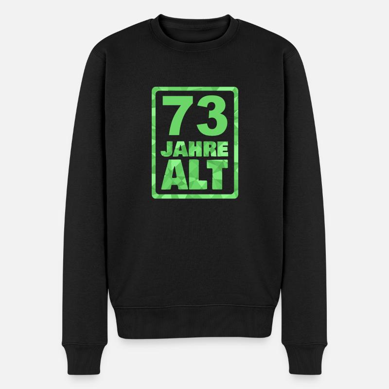 73 ans - Pull Premium bio Homme - noir
