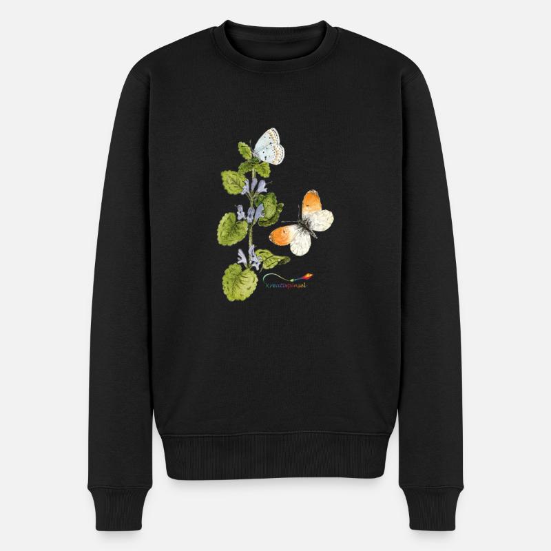 Gundermann et papillons - Pull Premium bio Homme - noir