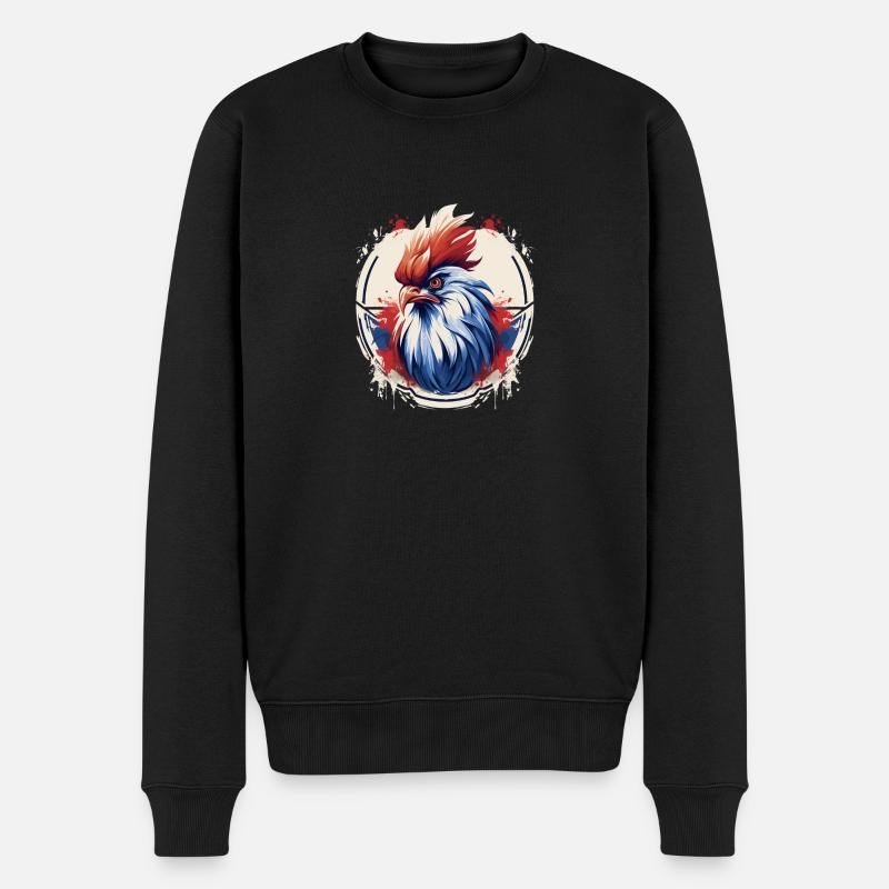 Tee shirt coq français - Pull Premium bio Homme - noir