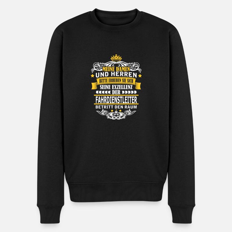 FAHRDIENSTLEITER - Männer Premium Bio Pullover - Schwarz