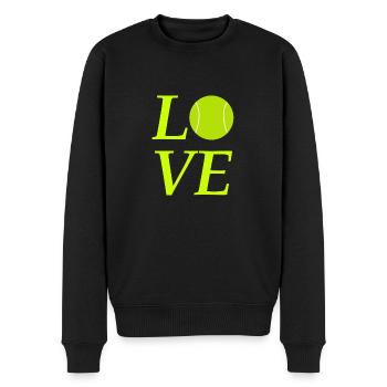 le tennis - Pull Premium bio Homme - noir - Devant - Nico (187cm)