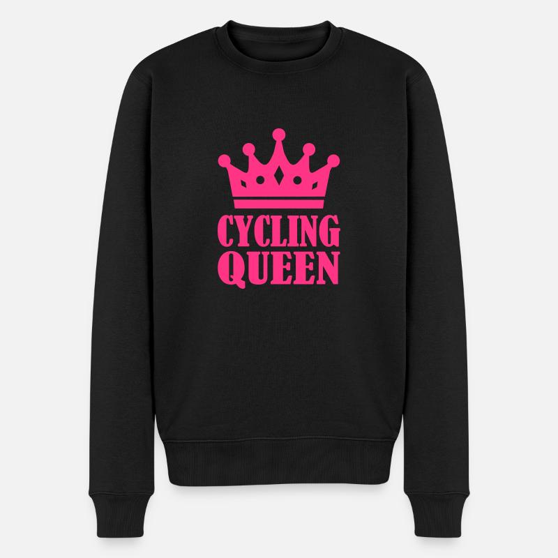 Cycling Queen - Männer Premium Bio Pullover - Schwarz