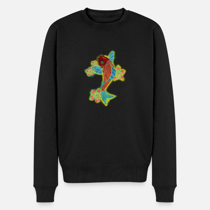 Carpe Japonaise - Pull Premium bio Homme - noir