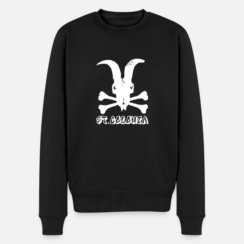 St. Colonia - Männer Premium Bio Pullover - Schwarz