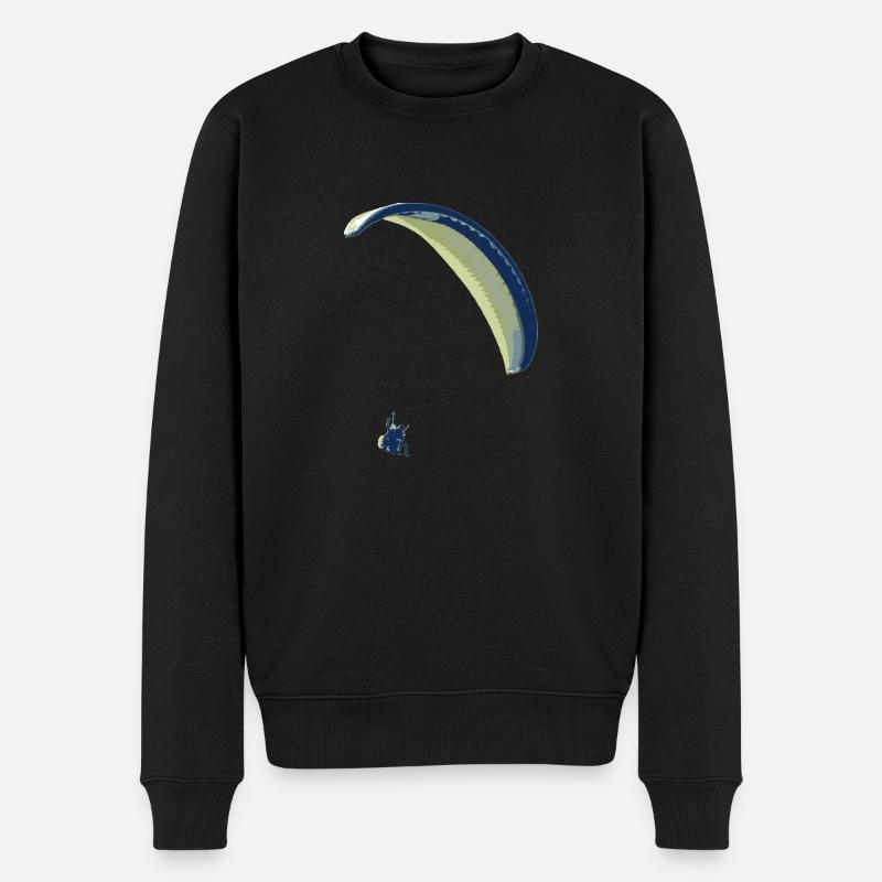 paraglider 12 - Männer Premium Bio Pullover - Schwarz
