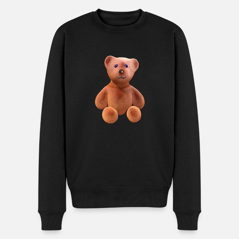 Ours en peluche mignon - Pull Premium bio Homme - noir