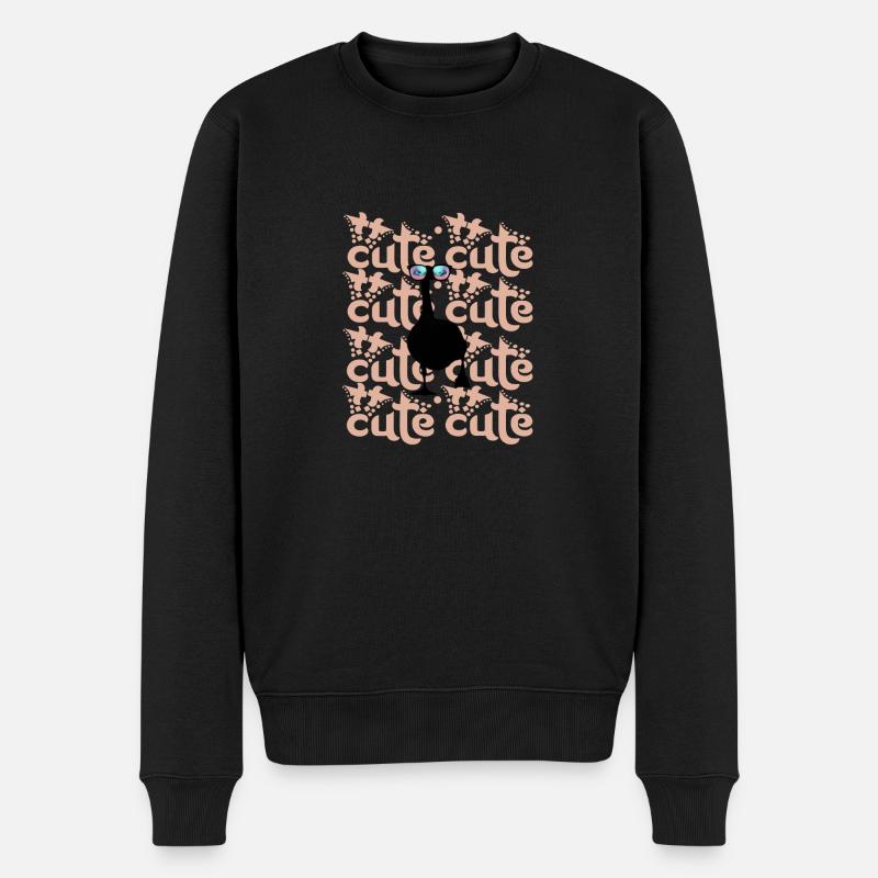 Schwarze Ganz - Männer Premium Bio Pullover - Schwarz